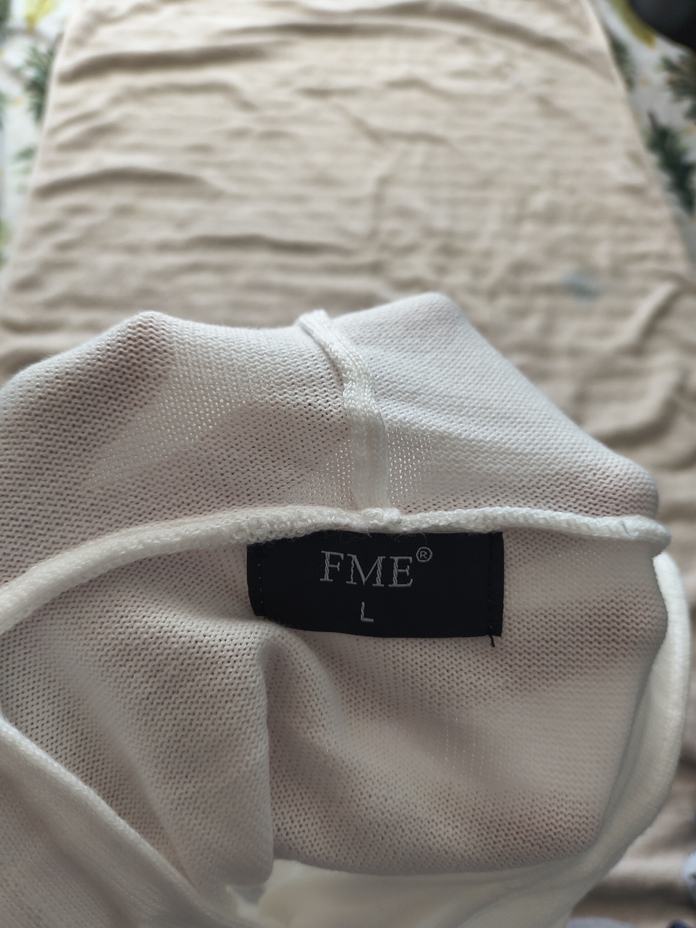 Makeover Essentials Hooded Button-Front Cardigan in Cream & Lavender - Picture 9 of 9